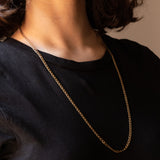 Catenina con maglia “curb” vintage in oro giallo 9K