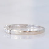 Veretta vintage in oro bianco 14K con diamanti (0.15ctw ca.), anni ‘70