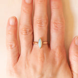 Anello antico in oro giallo 8K con opale, anni ‘10/‘20