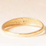 Solitario gypsy in oro giallo e bianco 18K con diamante, anni ‘60