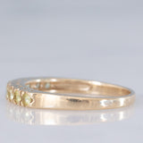 Veretta vintage in oro giallo 9K con peridoti (0.40ctw ca.), anni ‘70/‘80