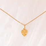 Collana francese vintage con catenina in oro giallo 18K e con tre ciondolo in oro giallo 18K