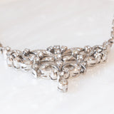 Collier Art Nouveau in oro bianco 14K con diamanti (0.90ctw ca.), anni ‘10/‘20