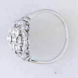 Anello antico in platino con diamanti di taglio vecchia miniera e di taglio rosetta (0.75ctw ca.), anni ‘10/‘20