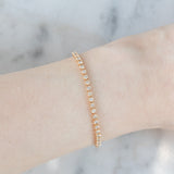 Tennis vintage in oro giallo 18K con diamanti di taglio brillante (1.50ctw), anni ‘90