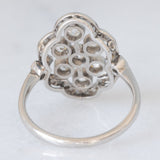 Anello antico in platino con diamanti di taglio vecchia miniera e di taglio rosetta (0.75ctw ca.), anni ‘10/‘20