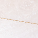 Collana vintage con catenina in oro giallo 9K e con ciondolo in oro giallo 9K con quarzo citrino (0.40ct ca.), anno 1978