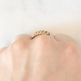 Anello “keeper” vintage in oro giallo 9K