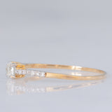 Solitario moderno in oro giallo 10K con diamanti (0.33ctw ca.)