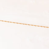Collana vintage con catenina in oro giallo 9K e con ciondolo in oro giallo 9K e con jasperware nero