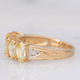 Veretta in oro giallo 9K con sfene (2.18ctw ca.) e zirconi bianchi