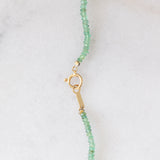 Collana vintage con smeraldi e in oro giallo 18K