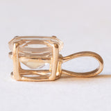 Ciondolo vintage in oro giallo 10K con eliodoro (1.80ct ca.), anni ‘70