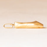 Ciondolo vintage a forma di scarpetta da ballerina in oro giallo 18K