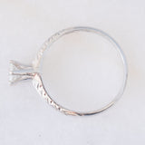Solitario vintage in stile Art Déco in platino con diamante (0.40ct)