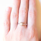 Solitario antico in platino con diamante di taglio brillante (0.59ct ca.), anni ‘30