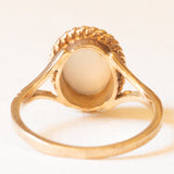 Anello da cocktail vintage in oro giallo 9K con opale (0.20ct ca.), anni ‘60