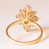Anello vintage in oro giallo 18K con diamanti di taglio brillante (2.20ctw ca.), anni ‘70