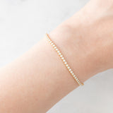 Bracciale tennis vintage in oro giallo 18K con diamanti (1.88ctw)