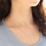 Collana vintage in platino con diamanti di taglio brillante (0.50ctw)