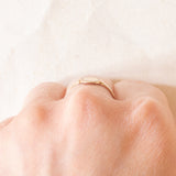 Anello da sigillo vintage in oro giallo 9K, anno 1956