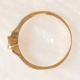 Solitario vintage in oro giallo 9K con diamanti (0.20ctw ca.), anno 1998