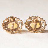 Orecchini vintage in oro giallo 9K con opali (0.50ctw ca.), anni ‘70/‘80