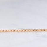 Tennis vintage in oro giallo 18K con diamanti di taglio brillante (1.50ctw), anni ‘90