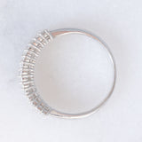 Anello a fascia vintage in platino con diamanti (1ctw), anni ‘80