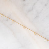 Collier vintage in oro giallo 18K con diamanti di taglio brillante (1ctw ca.), anni ‘70