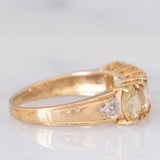 Veretta in oro giallo 9K con sfene (2.18ctw ca.) e zirconi bianchi