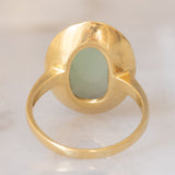 Anello vintage in oro giallo 18K con giada (8.50ct ca.), anni ‘70