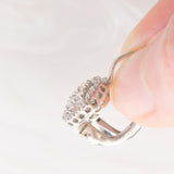 Orecchini in oro bianco 18K con diamanti di taglio brillante (0.40ctw ca.), anni ‘90