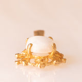 Ciondolo vintage in oro giallo 9K con opale (0.50ct ca.)