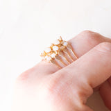 Anello harem vintage in oro giallo 14K con opali (1.50ctw ca.), anni ‘60