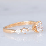 Anello vintage in oro giallo 18K con diamanti (0.51ctw), anni ‘90