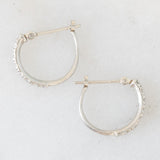 Orecchini a cerchio vintage in platino con diamanti (0.50ctw), anni ‘90/anni ‘2000