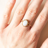 Anello antico in oro giallo 9K con opale (1.30ct ca.), anni ‘10/‘20
