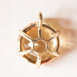 Ciondolo vintage in oro giallo 14K con quarzo citrino (9ct ca.), anni ‘60