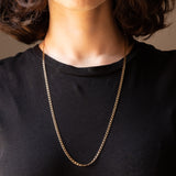 Catenina con maglia “curb” vintage in oro giallo 9K