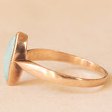 Anello antico in oro giallo 8K con opale, anni ‘10/‘20