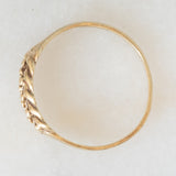 Anello “keeper” vintage in oro giallo 9K
