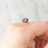 Solitario antico in oro giallo 9K con ametista (2.20ct ca.), primi del ‘900