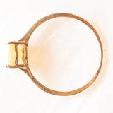 Anello solitario in oro giallo 10K con opale giallo (1.20ct ca.), anno 2014