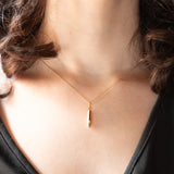 Ciondolo vintage a forma di scarpetta da ballerina in oro giallo 18K