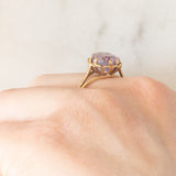 Anello da cocktail vintage in oro giallo 9K con ametista (2.10ct ca.), anno 1990