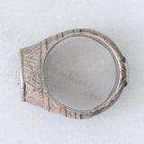 Anello medievale in argento con incisioni, XIII/XV secolo d.C.