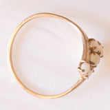 Anello vintage in oro giallo 9K con opali (0.35ctw ca.), anno 1981