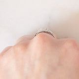 Solitario Art Déco in platino con diamanti, anni ‘30