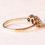 Anello trilogy antico in oro giallo 9K con opali (0.90ctw ca.), anni ‘10